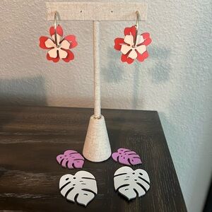 Stella & Dot Color Pop Versatile Floral Hoop Earrings - so versatile!